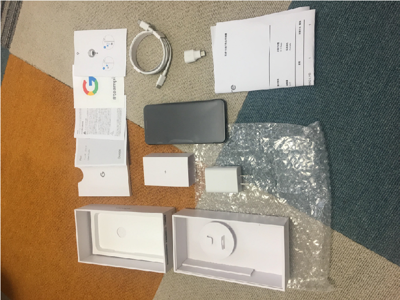 Pixel 3a 購入 箱 中身