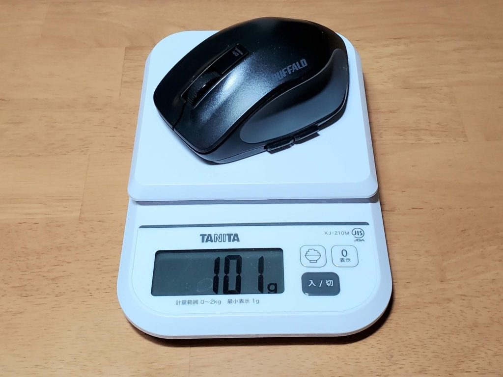 バッフォロー マウス 重量 比較